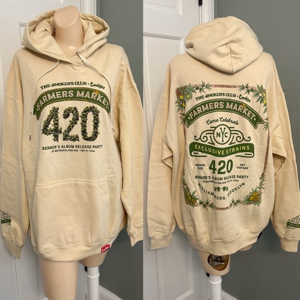 THE SMOKERS CLUB + COOKIES FARMERS MARKET 420 SWEATSHIRT HOODIE